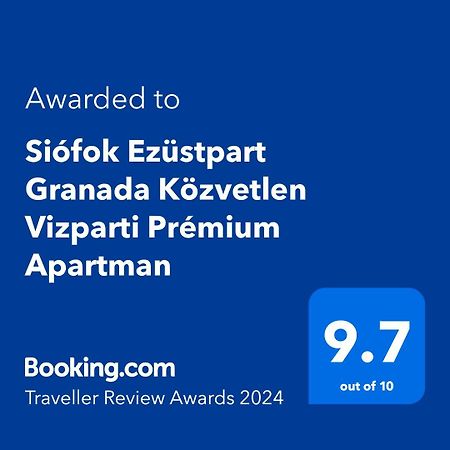 Siofok Ezuestpart Granada Koezvetlen Vizparti Premium Apartman Zewnętrze zdjęcie
